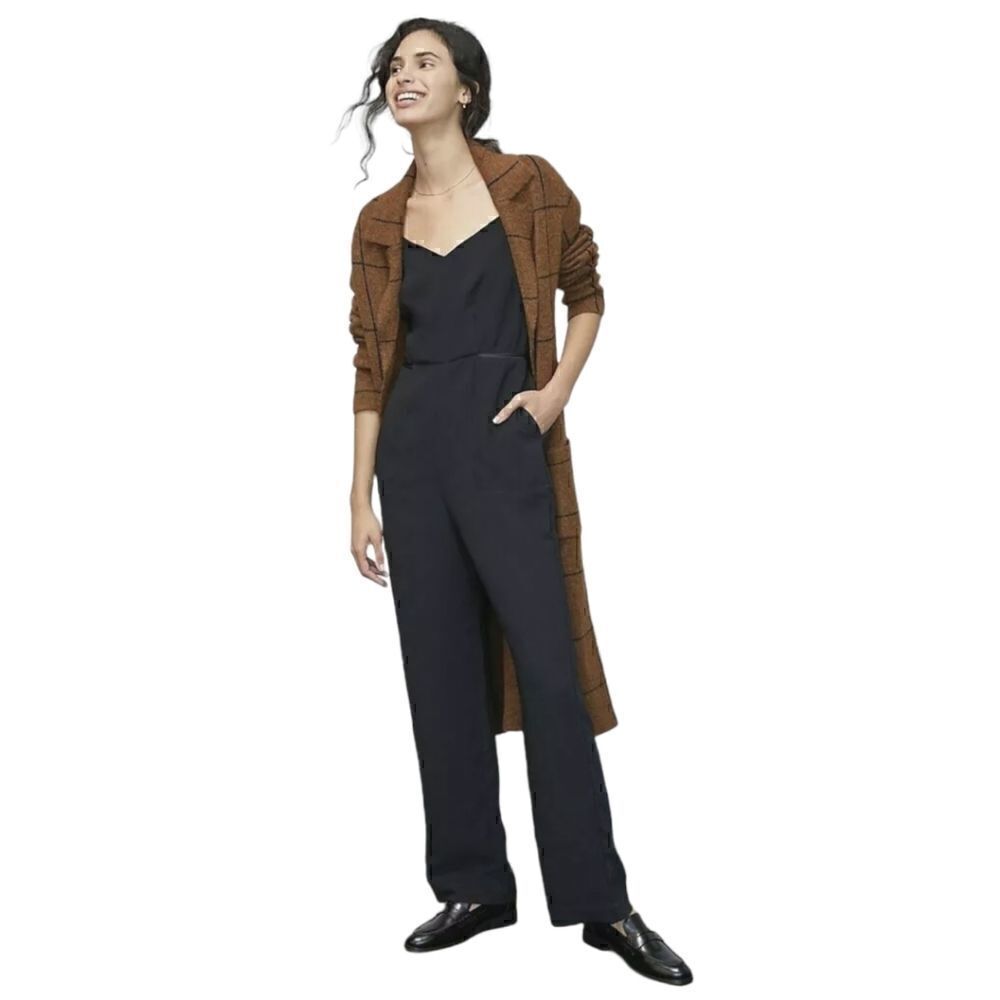 NWT Anthropologie Magdalena Black Jumpsuit by Maeve Size 4